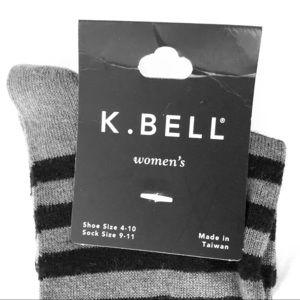 K. Bell thigh high striped tights